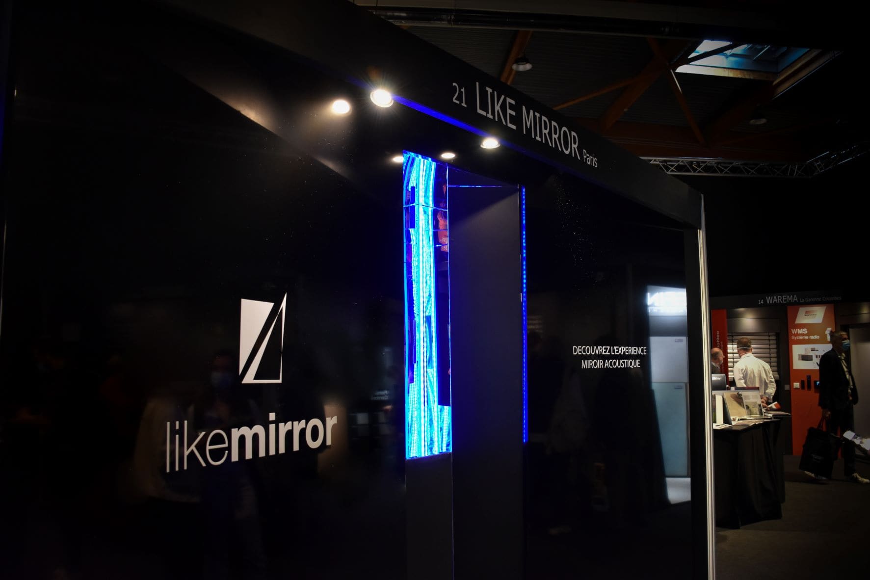 Boite Miroirs acoustiques sur le stand Like Mirror à Architect@Work